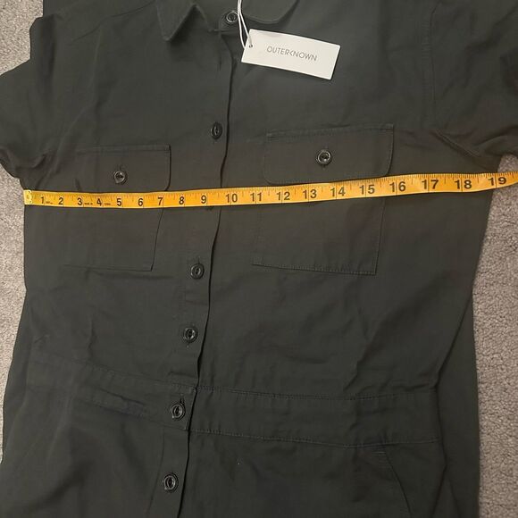 OUTERKNOWN S.E.A. Suit Jumpsuit Linen Cotton Coveralls Romper Boho S Minimalist - Picture 12 of 12